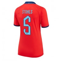 Billiga England John Stones #5 Borta fotbollskläder Dam VM 2022 Kortärmad